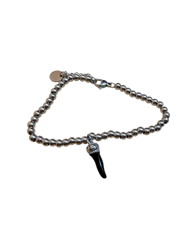 Bracciale con cornetto portafortuna