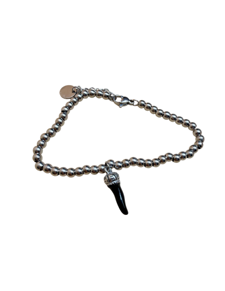 Bracciale con cornetto portafortuna