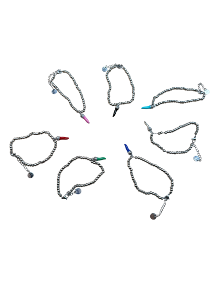 Bracciale con cornetto portafortuna