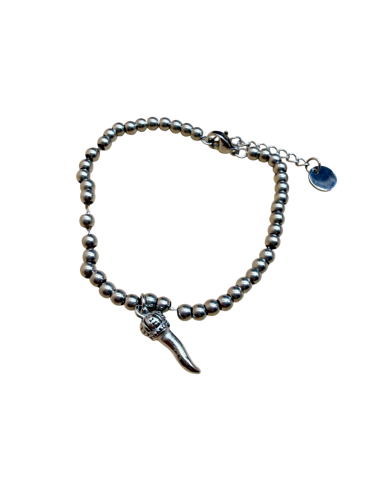 Bracciale con cornetto portafortuna
