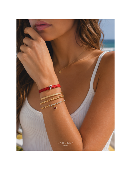 Bracciale cinturino personalizzato con iniziale