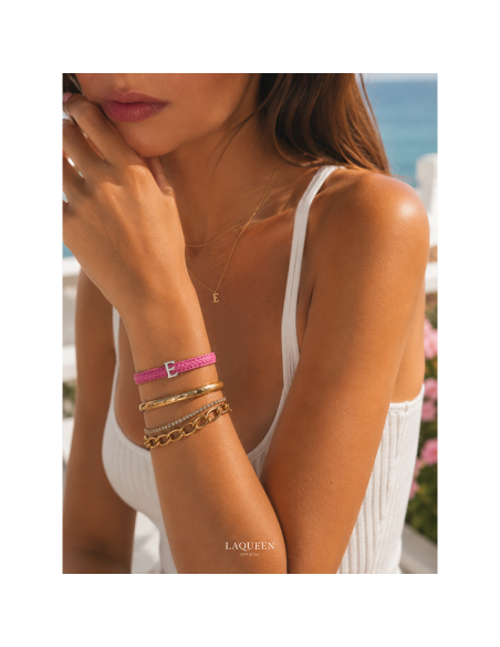 Bracciale cinturino personalizzato con iniziale
