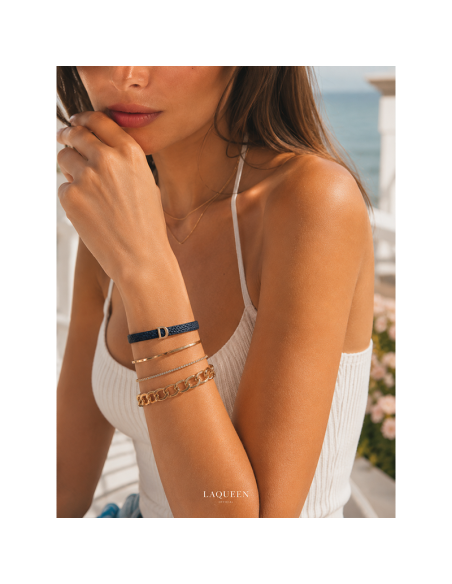 Bracciale cinturino personalizzato con iniziale