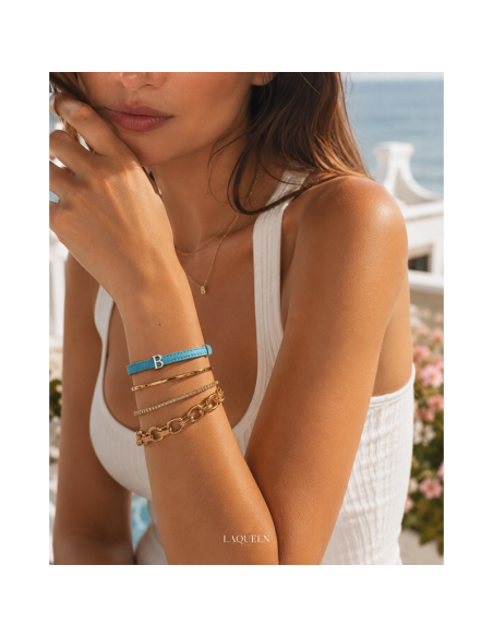 Bracciale cinturino personalizzato con iniziale