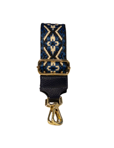 Tracolla per borsa etnica blu