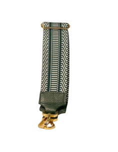 Tracolla righine verde e bianca-  Queen Belt
